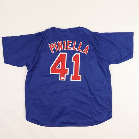 Lou Piniella Signed Cubs Jersey (JSA) Chicago Manager 2007-2010 2xPlayoff teams