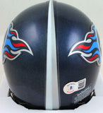 AJ Brown Autographed Tennessee Titans Mini Helmet-Beckett W Hologram *Silver