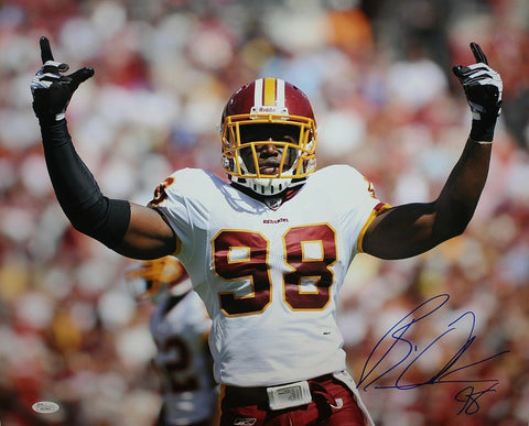 Brian Orakpo Autographed Redskins 16x20 Arms Open Photo- JSA W Authenticated