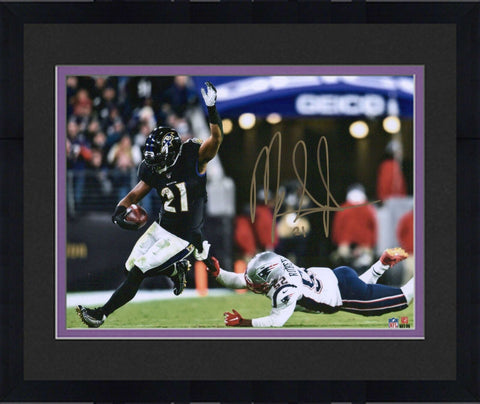 Framed Mark Ingram Baltimore Ravens Autographed 8" x 10" Running Photograph