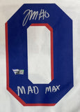 Tyrese Maxey Signed 76ers White Fanatics Jersey Mad Max Inscribed Fanatics