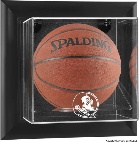 FSU Seminoles Present Logo Black Framed Wall-Mountable Basketball Display Case