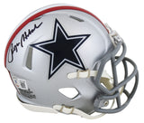 Cowboys Roger Staubach Authentic Signed 1976 TB Speed Mini Helmet BAS Witnessed