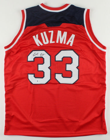 Kyle Kuzma Signed Washington Wizards Jersey (Beckett COA) 2020 NBA Champion L.A.