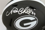 Nick Chubb Autographed Georgia Bulldogs Eclipse Speed Mini Helmet- Beckett *Slvr
