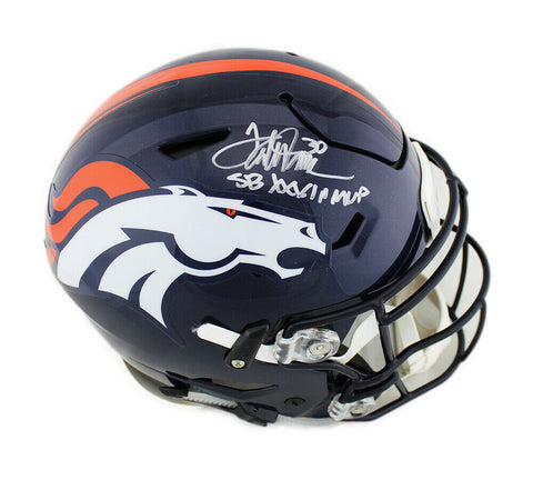 Terrell Davis Signed Denver Broncos Speed Flex Authentic Helmet - "SB XXXII MVP"