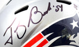 Tedy Bruschi Signed Patriots F/S Speed Helmet w/3x SB Champs-Beckett W Hologram