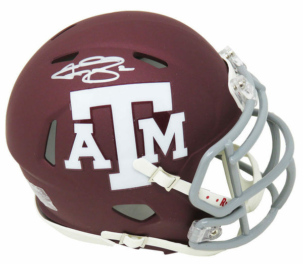 Johnny Manziel Signed Texas A&M Aggies Riddell Speed Mini Helmet - SCHWARTZ COA