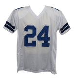 Marion Barber Autographed/Signed Pro Style White XL Jersey Beckett 36902