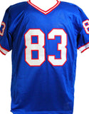 Andre Reed Autographed Blue Pro Style Jersey w/HOF - Beckett W Auth *M8