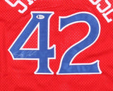 Jerry Stackhouse Signed Philadelphia 76ers Champion Style Jersey Beckett COA