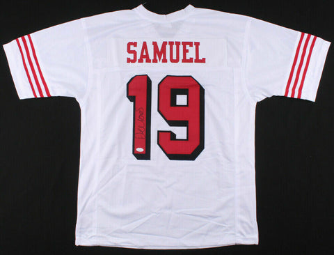 Deebo Samuel Signed 49ers White Jersey (JSA COA) San Francisco Wide Receiver