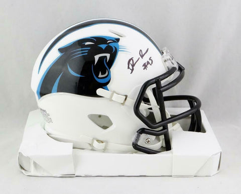 Derrick Brown Signed Carolina Panthers Flat White Speed Mini Helmet - JSA W Auth