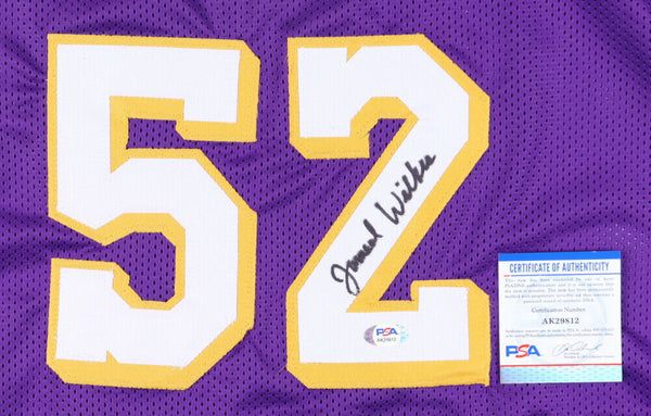 Jamaal Wilkes Signed Los Angeles Lakers Purple Home Jersey (PSA