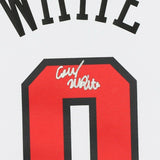 COBY WHITE Autographed Chicago Bulls White Nike Swingman Jersey FANATICS