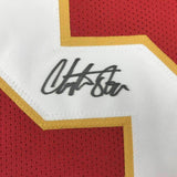 FRAMED Autographed/Signed CHRISTIAN OKOYE 33x42 Kansas City Red Jersey PSA COA