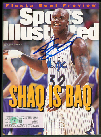 Shaquille O'Neal Signed 1995 Sports Illustrated Magazine BAS Witnessed #W252606
