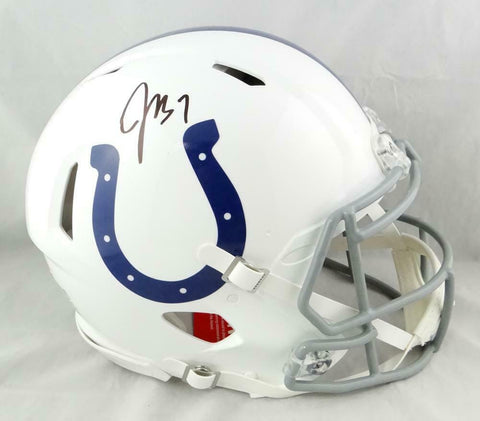 Jacoby Brissett Autographed F/S Colts Speed Authentic Helmet- JSA W Auth *Black
