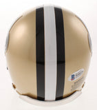Willie Roaf Signed New Orleans Saints Mini Helmet (Beckett COA) HOF Off. Lineman