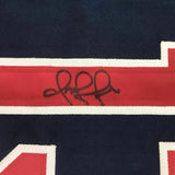 Autographed/Signed OMAR VIZQUEL Cleveland Blue Baseball Jersey PSA/DNA COA Auto