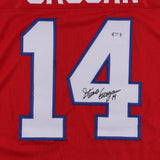 Steve Grogan Signed New England Patriots Career Highlight Stat Jersey (PSA COA)