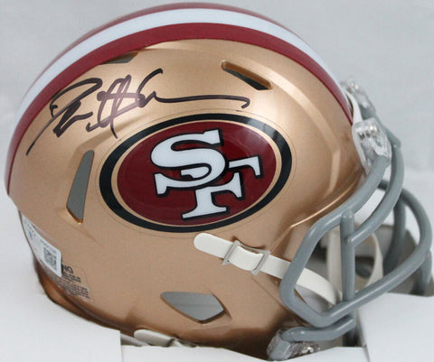 Deion Sanders Autographed 49ers Speed Mini Helmet-Beckett W Hologram *Black