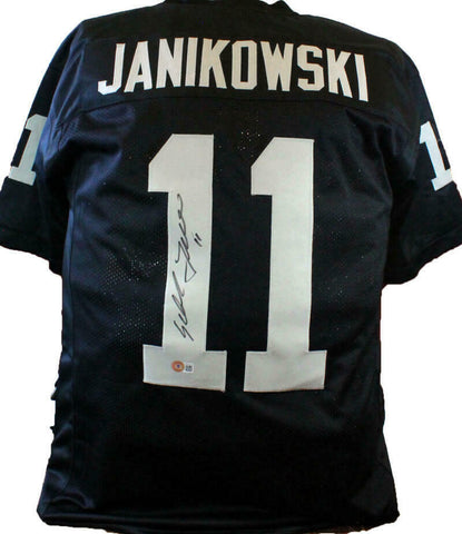 Sebastian Janikowski Autographed Black Pro Style Jersey- Beckett W Hologram *L1