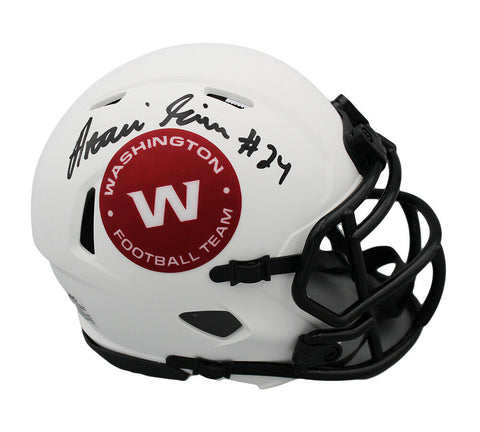 Antonio Gibson Signed Washington Football Team Speed Lunar NFL Mini Helmet
