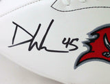 Devin White Autographed Tampa Bay Bucs Wilson Logo Football W/ Insc- Beckett W