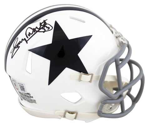Cowboys Tony Dorsett Authentic Signed 1960-63 TB Speed Mini Helmet BAS Witnessed