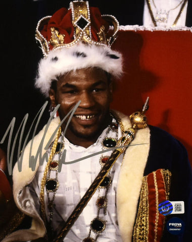 Mike Tyson Autographed 8x10 Close Up Photo - Beckett W Hologram *Silver