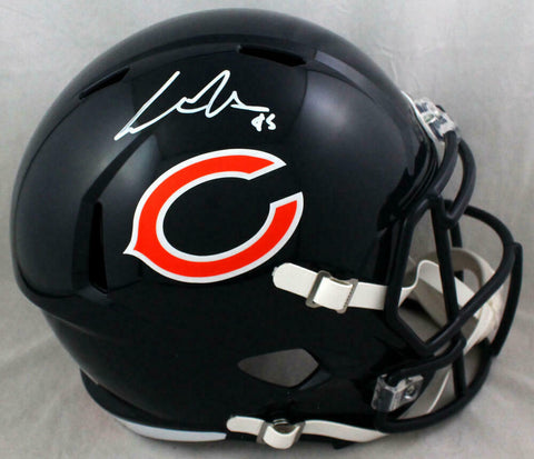 Cole Kmet Autographed Chicago Bears F/S Speed Helmet- Beckett W Auth *White