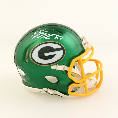 Jordy Nelson Signed Green Bay Packers Speed Mini Helmet (JSA COA) Pro Bowl W.R.
