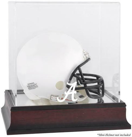 Alabama Mahogany Logo Mini Helmet Display Case - Fanatics