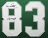 VINCE PAPALE (Eagles green SKYLINE) Signed Autographed Framed Jersey JSA