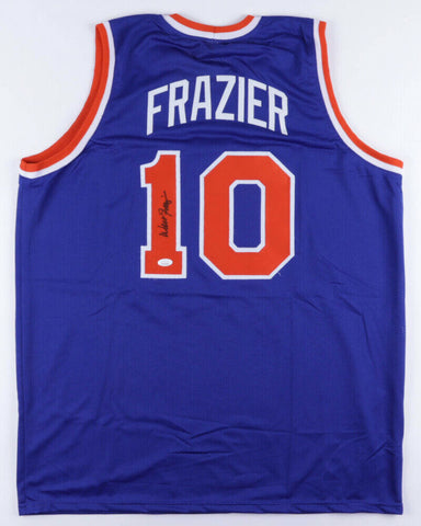 Walt "Clyde" Frazier Signed New York Knicks Clyde Jersey (JSA COA) 2xNBA Champ