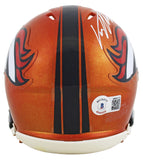 Broncos Von Miller Authentic Signed Flash Speed Mini Helmet BAS Witnessed