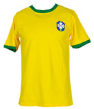 Pele Signed Yellow Brazil Soccer Jersey BAS