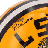 Patrick Queen LSU Tigers Signed Authentic Helmet & "19 Champs" Insc