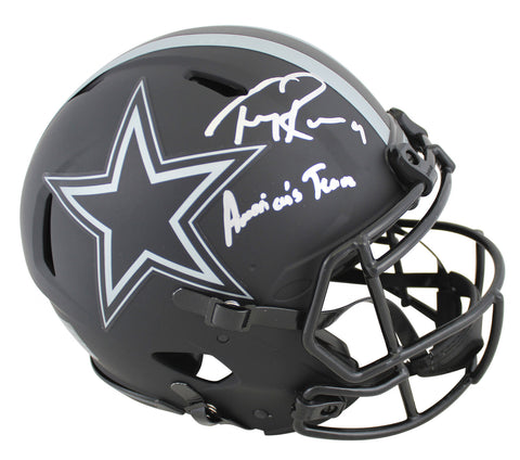 Cowboys Tony Romo "America's Team" Signed Eclipse F/S Speed Proline Helmet BAS