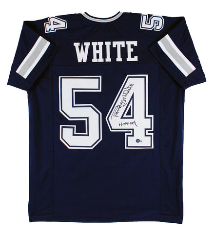 Randy White "HOF 94" Authentic Signed Blue Pro Style Jersey BAS Witnessed