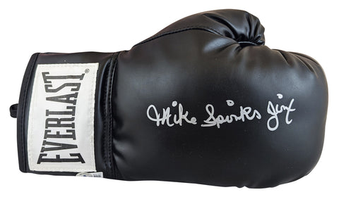 Michael Spinks Authentic Signed Black Everlast Boxing Glove BAS Witnessed