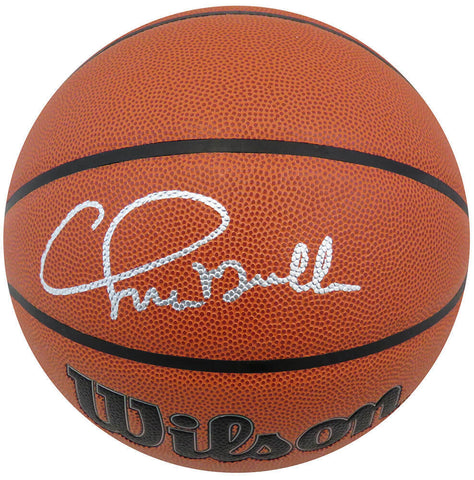 Chris Mullin Signed Wilson Indoor/Outdoor NBA Basketball - (SCHWARTZ COA)