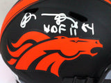 Shannon Sharpe Signed Denver Broncos Eclipse Mini Helmet w/ HOF- Beckett W* Slvr