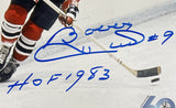 Bobby Hull Signed 8x10 Chicago Blackhawks Photo HOF 1983 Inscribed Beckett