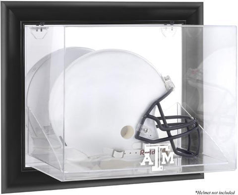 Texas A&M Aggies Black Framed Wall-Mountable Helmet Display Case