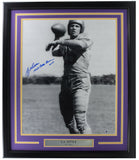 Y.A. Tittle Signed Framed LSU Tigers 16x20 Photo 1976 Cotton Bowl MVP BAS