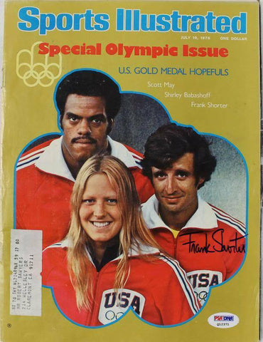 Frank Shorter Olympics Authentic Signed Sports Illustrated 1976 PSA/DNA #Q12371