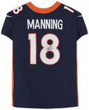 Framed Peyton Manning Denver Broncos Signed Navy Blue Elite Jersey