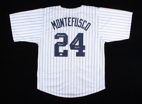 John Montefusco Signed New York Yankees Jersey (PSA COA) Twice Inscribed / Look